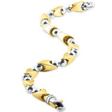 Men's Designer Seed Link 14k Gold (47gram) or Platinum (76gram) 7.5mm Bracelet 8.75"