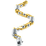 Men's Link 14k Gold (69gram) or Platinum (111gram) 7.5-8.5mm Bracelet 8.5"