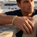 Men's Designer Link 14k Gold (66gram) or Platinum (106gram) 11mm Bracelet 8.5"