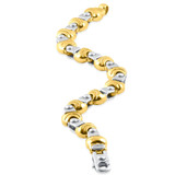 Men's Designer Link 14k Gold (66gram) or Platinum (106gram) 11mm Bracelet 8.5"
