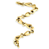 Men's Link 14k Gold (47gram) or Platinum (75gram) 8mm Bracelet 8.5"