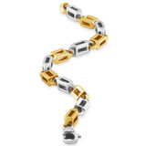 Men's Link 14k Gold (50gram) or Platinum (81gram) 7.5mm Bracelet 8.5"
