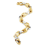 Men's Designer Seed & Rolo Link 14k Gold (57gram) or Platinum (91gram) 6.5-8mm Bracelet 8.25"