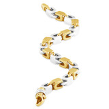 Men's Link 14k Gold (69gram) or Platinum (112gram) 7mm Bracelet 9"