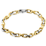 Men's 14k Gold (36gram) or Platinum (58gram) 6mm Link Bracelet 8.5"