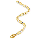 Men's Link 14k Gold (31gram) or Platinum (51gram) 4.5mm Bracelet 8.5"