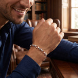 Men's Designer Mariner Link 14k Gold (31gram) or Platinum (49gram) 6mm Bracelet 8.25"