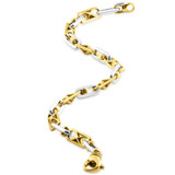 Men's Designer Mariner Link 14k Gold (23gram) or Platinum (37gram) 5.5-6.5mm Bracelet 8"