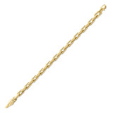 Men's Link 14k Gold (36gram) or Platinum (59gram) 8mm Link Bracelet 9"