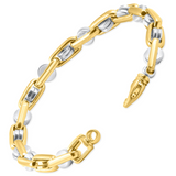 Men's Designer Mariner Link 14k Gold (56gram) or Platinum (90gram) 7mm Bracelet 8.5"