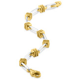 Men's Link 14k Gold (41gram) or Platinum (66gram) 6.5mm Bracelet 8.5"