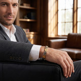 Men's Link 14k Gold (68gram) or Platinum (109gram) 9mm Bracelet 8.75"