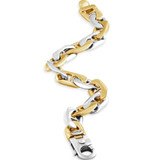 Men's Oval Marine Link 14k Gold (76gram) or Platinum (123gram) 11.5mm Bracelet 8.5"