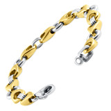 Men's Link 14k Gold (51gram) or Platinum (82gram) 11mm Bracelet 8.5"