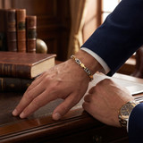 Men's Designer Mariner Link 14k Gold (43gram) or Platinum (69gram) 6mm Bracelet 8"