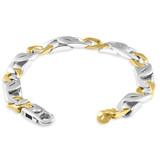 Men's 14k Gold (44gram) or Platinum (70gram) 8.5mm Link Bracelet 8.25"