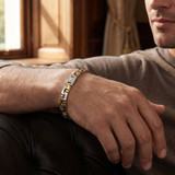 Men's Link 14k Gold (27gram) or Platinum (44gram) 8mm Bracelet 8.5"