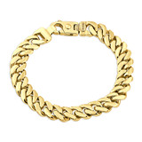 Men's Cuban Link 14k Gold (72gram) or Platinum (115gram) 10mm Bracelet 8.5"