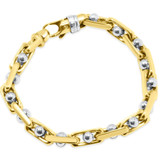 Men's Designer Mariner Link 14k Gold (64gram) or Platinum (103gram) 7.5mm Bracelet 8.5"