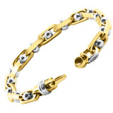 Men's Link 14k Gold (64gram) or Platinum (103gram) 7.5mm Bracelet 8"