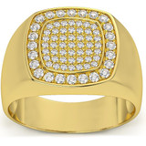 1/2Ct Diamond Men's Wedding Ring Anniversary Band in White, Yellow, or Rose Gold