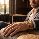 Men's Cuban 14k Gold (31gram) or Platinum (49gram) 6.5mm Link Bracelet 8.5"