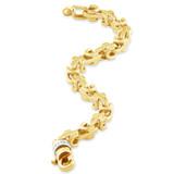 Men's 14k Gold (55gram) or Platinum (86gram) 10mm Link Bracelet 8.5"