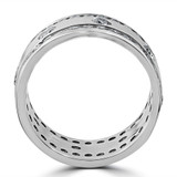 3 1/3ct Diamond Eternity 10mm Comfort Fit Wedding Mens Ring 14K White Gold 3 1/3ct Diamond Eternity 10mm Comfort Fit Wedding Mens Ring 14K White Gold