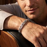 Men's Diamond Mariner 8.5" Bracelet 14k Gold (44gram) or Platinum (71gram) 8.5mm