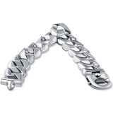 Men's 14k Gold (147gram) or Platinum (276gram) 20mm Diamond Bracelet 9"