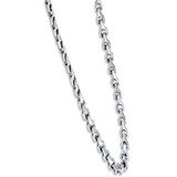 Men's 14k Gold (85gram) or Platinum (159gram) 8.5mm Diamond Chain Necklace 20"