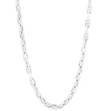 Men's Classic Mariner 14k Gold (83gram) or Platinum (156gram) 8mm Link Chain Necklace 23"