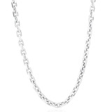 Men's 14k Gold (98gram) or Platinum (184gram) 7mm Link Chain Necklace 24"