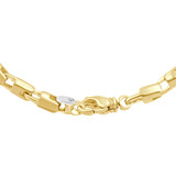 Men's 14k Gold (95gram) or Platinum (157gram) 5.5mm Link Chain Necklace 22"