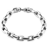 Men's Classic Figaro 14k Gold (86gram) or Platinum (161gram) 8mm Link Chain Necklace 27"