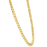 Men's Curb 14k Gold (96gram) or Platinum (180gram) 9mm Link Chain Necklace 24"