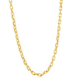 Men's 14k Gold (57gram) or Platinum (107gram) 5.5mm Link Chain Necklace 24"