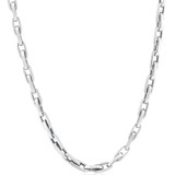 Men's 14k Gold (49gram) or Platinum (92gram) 5mm Link Chain Necklace 20"