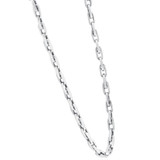 Men's 14k Gold (49gram) or Platinum (92gram) 5mm Link Chain Necklace 20"