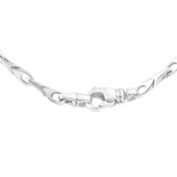 Men's Seed 14k Gold (41gram) or Platinum (77gram) 4mm Link Chain Necklace 22"