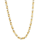 Men's 14k Gold (110gram) or Platinum (206gram) 8mm Link Chain Necklace 24"