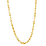 Men's 14k Gold (74gram) or Platinum (139gram) 5.5mm Link Chain Necklace 20"