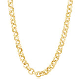 Men's Rolo 14k Gold (59gram) or Platinum (110gram) 8.5mm Link Chain Necklace 18"