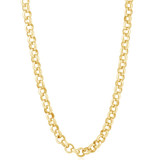 Men's Rolo 14k Gold (59gram) or Platinum (110gram) 8.5mm Link Chain Necklace 18"