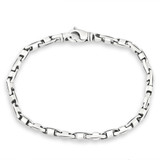 Men's 14k Gold (16gram) or Platinum (30gram) 4mm Link Bracelet 8.5"