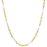 Men's 14k Gold (28gram) or Platinum (52gram) 4mm Link Chain Necklace 24"