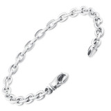 Men's 14k Gold (20gram) or Platinum (37gram) 5.5mm Link Bracelet 8.5"