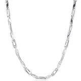 Men's 14k Gold (63gram) or Platinum (118gram) 5.5mm Link Chain Necklace 22"