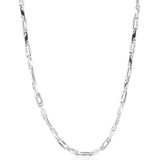 Men's 14k Gold (63gram) or Platinum (118gram) 5.5mm Link Chain Necklace 22"
