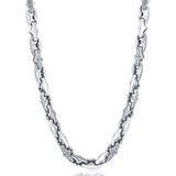 Men's 14k Gold (106gram) or Platinum (171gram) 6.5mm Link Chain Necklace 22"